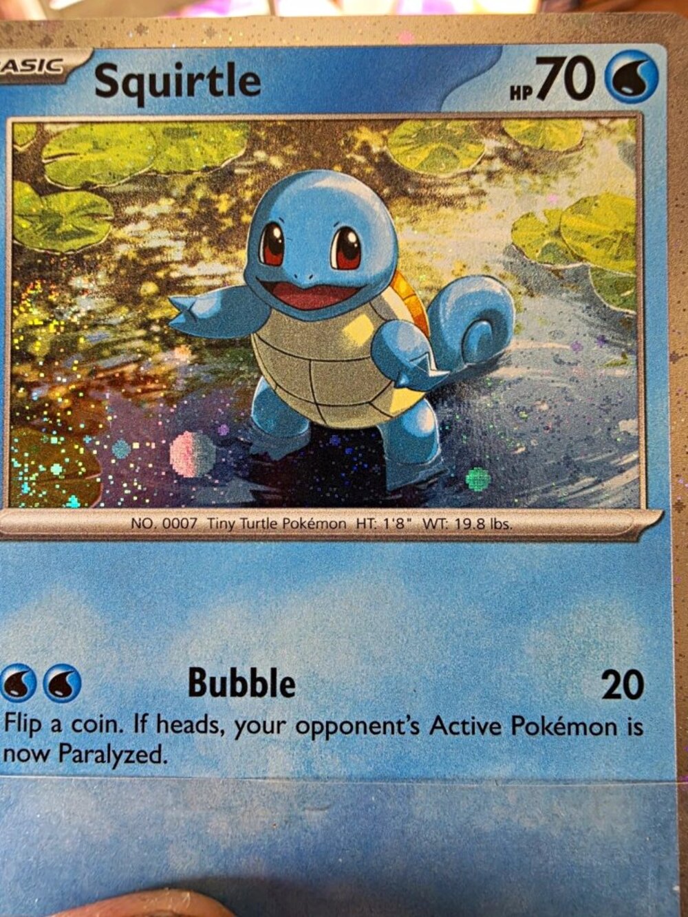 Pokemon TCG Squirtle 048 SVP Scarlet & Violet Promo Cosmos Holo EN